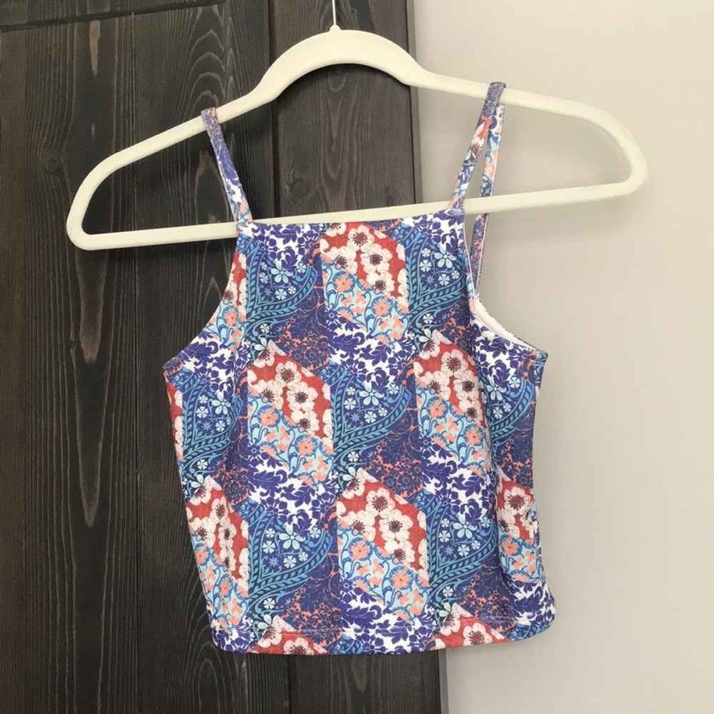 Top shop floral crop top